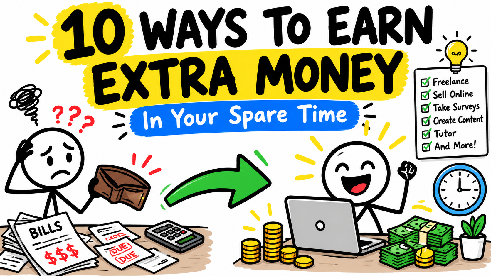 10 Realistic Ways to Earn Extra Money in Your Spare Time
