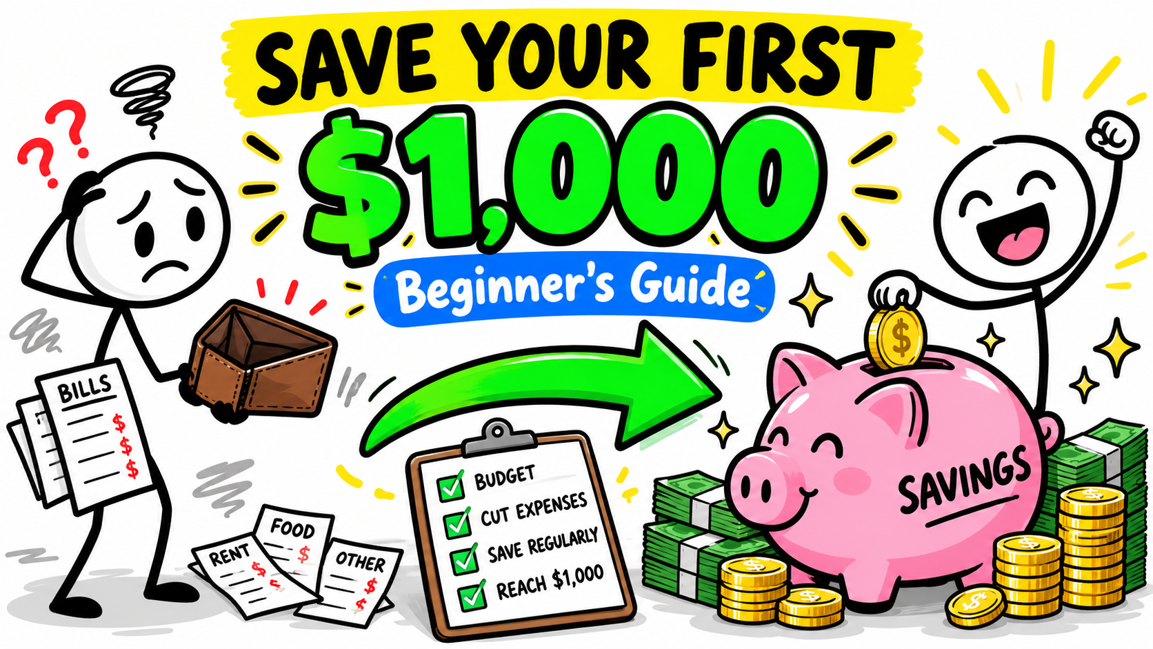How to Save Your First $1,000 10 Easy Steps for Beginners